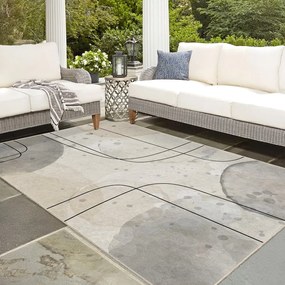 Tappeto grigio/color crema lavabile 120x180 cm Simple Lines – Mila Home