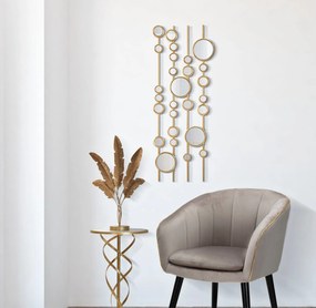 Pannello da Muro Small Mirrors 35,5x1,5x90 cm in Ferro...