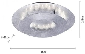 Paul Neuhaus 9011-21 - Plafoniera LED NEVIS LED/6W/230V argento