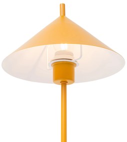 Lampada da tavolo di design gialla - Triangolo
