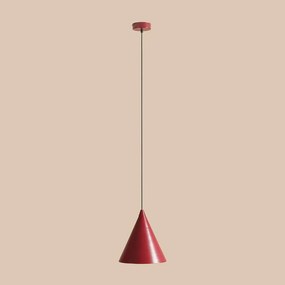 Lampada a sospensione Form ALDEX, dimmerabile, Rosso, Soggiorno / Sala da pranzo, Metallo, Lampada a sospensione