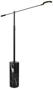 Lampada da terra LED nera (altezza totale 145 cm) Fiore – Trio Select