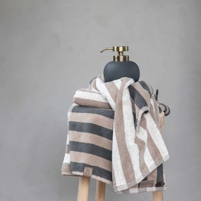 Asciugamano in cotone biologico blu-grigio 50x90 cm Disorder - Mette Ditmer Denmark