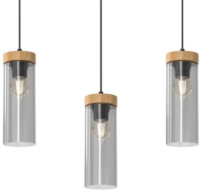 Lampadario a sospensione con filo ELICA 3xE27/60W/230V