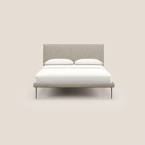 Theo letto imbottito moderno sfoderabile con piedi alti in metallo in tessuto impermeabile T10