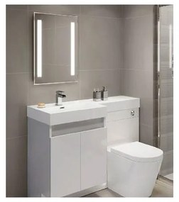 Specchio Bagno Con Luci Led 30W 6400K Rettangolare L500XH700mm IP44 Anti Fog SKU-40451