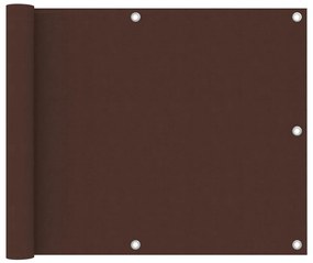 Paravento Da Balcone Marrone 75x300 Cm İn Tessuto Oxford /