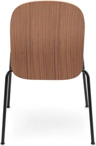 Sedie da pranzo in set marroni con effetto noce impilabili 2 pz Book – Gazzda