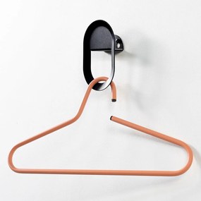 Gancio da parete nero in acciaio Coucou – Spinder Design
