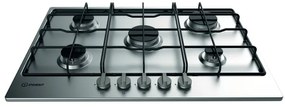 Piano cottura 5 fuochi L 73 cm THP 752 IX/I INDESIT silver griglie in acciaio smaltato