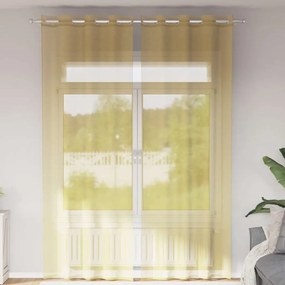 Tende İn Voile Con Occhielli 2 Pz Giallo /