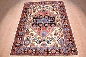Mashad Tappeto 200x140 (Iran) Annodato A Mano