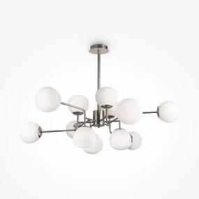 Maytoni Lampadario moderno con diffusori in vetro e struttura in metallo Erich - 40W NICHEL