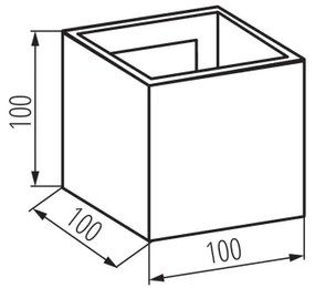 Applique a LED da esterno REKA LED/7W/230V IP54 antracite
