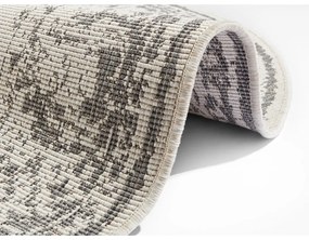 Tappeto da esterno grigio e crema , ø 200 cm Borbon - NORTHRUGS