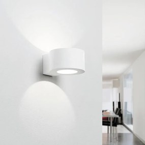 Applique LED design Dolopia bianco IP20, luce bianco caldo 270 lumen, TECNICO