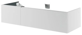 Mobile da bagno sotto lavabo Neo bianco laccato L 135 x H 32 x P 48 cm 1 cassetto, lavabo non incluso