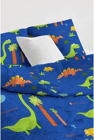 Set copripiumino e federa da bambini blu per letto singolo 140x200 cm Dinolar – Mijolnir