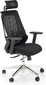 Sedia da ufficio Geronimo in nero - H125 cm