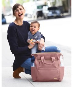 Skip Hop - Zaino fasciatoio MAINFRAME Dusty rose per passeggino
