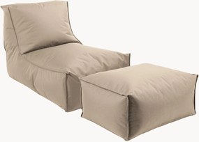 Poltrona sacco da esterno con pouf e coperture protettive Der Sundowner