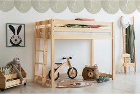 Letto rialzato per bambini in legno di pino 70x160 cm CLPBA - Adeko