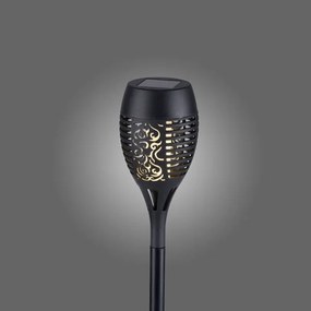 JUST LIGHT. 19106-18-3 - Set 3x LED lampade solari FACKEL LED/0,24W/1,2V nero