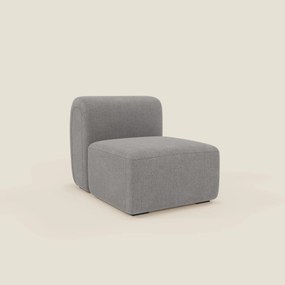 BonBon modulo centrale 70 cm – Poltrona o elemento componibile in tessuto smacchiabile T23 grigio