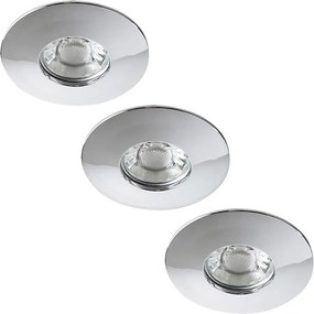 Rabalux 1072 - Set da 3 faretti LED da incasso per bagno RANDY 3xLED/4W/230V ku