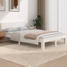 Giroletto bianco 120x190 cm small double legno massello di pino