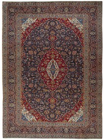 Kashan Tappeto persiano 400x300 Blu (Iran) Annodato A Mano