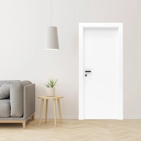 Porta interna a battente Cool in legno laccato colore bianco, L 80 x H 210 cm, apertura reversibile