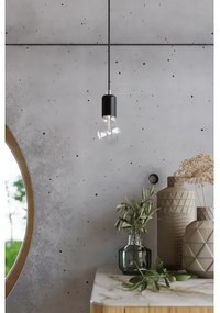 Sollux SL.0370 - Lampadario a sospensione con filo EDISON 3 3xE27/60W/230V ragno nero