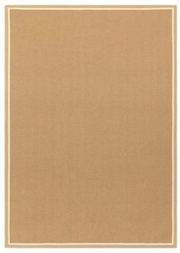 Tappeto in juta bifacciale e tessuto a mano colore naturale 240x340 cm Bordo Herringbone Linen - Asiatic Carpets