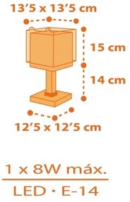 Dalber 64561N - Lampada LED per bambini LITTLE TIGGER 1xG4/4W/230V arancione