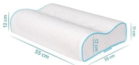 Cuscino anatomico con imbottitura in memory foam 35x55 cm – Mila Home