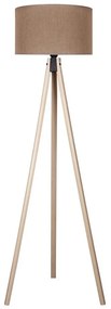 Duolla - Lampada con piedistallo 1xE27/60W/230V diametro 44 cm marrone/beige