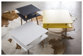 Tavolino grigio grafite Quadrato, 55 x 55 cm - Ragaba