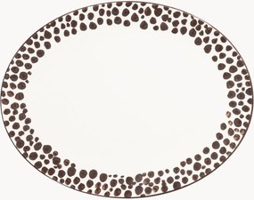 Piatto ovale fatto a mano Etosha Braun