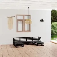 Set Divani da Giardino 6 pz in Legno Massello di Pino cod mxl 37209