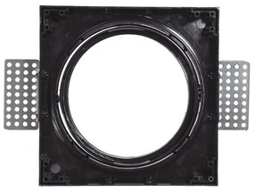 Portafaretto da Incasso AR111 Quadrato Orientabile 148x148mm - Nero