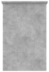 Scrivania grigio cemento 100x50x76 cm in truciolato