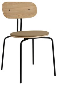 Sedia da pranzo nera e marrone chiaro Curious - UMAGE