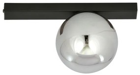 Plafoniera FIT 1xE14/10W/230V nero/grigio