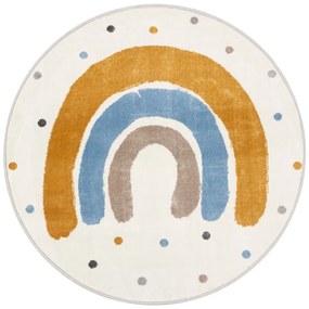 Tappeto per bambini giallo ocra e avorio ø120 cm Joyful Gold – FD