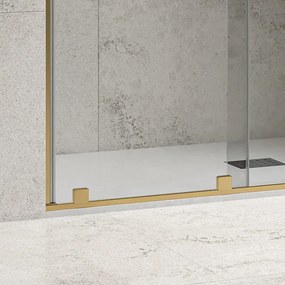 Porta doccia color oro senza telaio 160 cm | KNM4000G - KAMALU