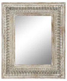 Specchio da parete Home ESPRIT Bianco Legno 100 x 5 x 120 cm