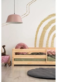 Letto per bambini in legno di pino di colore naturale 120x200 cm Mila CPD - Adeko