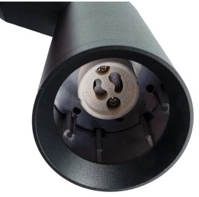 Faretto per sistema a binario MICA 1xGU10/25W/230V trifase nero