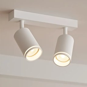 Faretto PIPE 2xGU10/10W/230V bianco